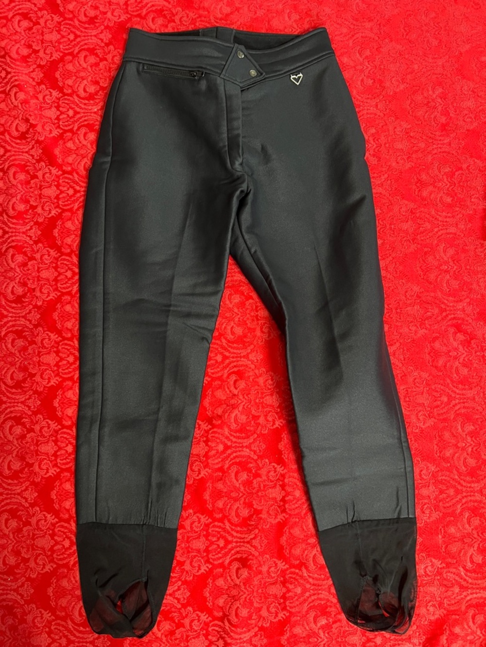 Obermeyer Sport Black Equestrian Breeches Women Small Riding Pants Stirrup